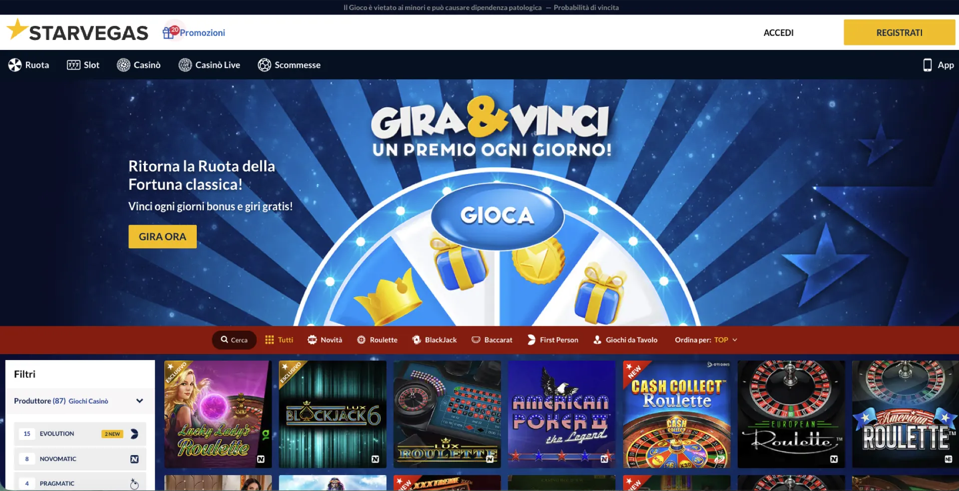 StarVegas Captura de pantalla 1